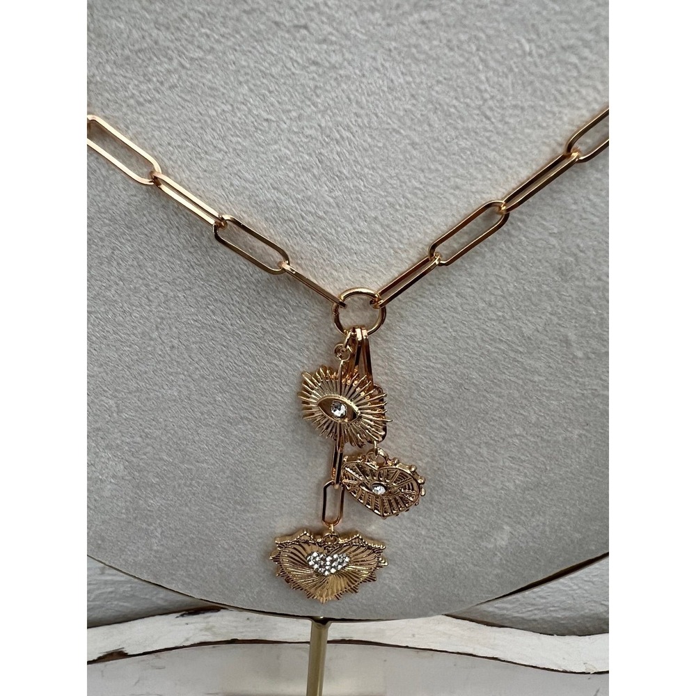 NEW  Fashion Y-Shaped Necklace With Cubic Zirconia‎ Heart Pendant For Women - Picture 6 of 8